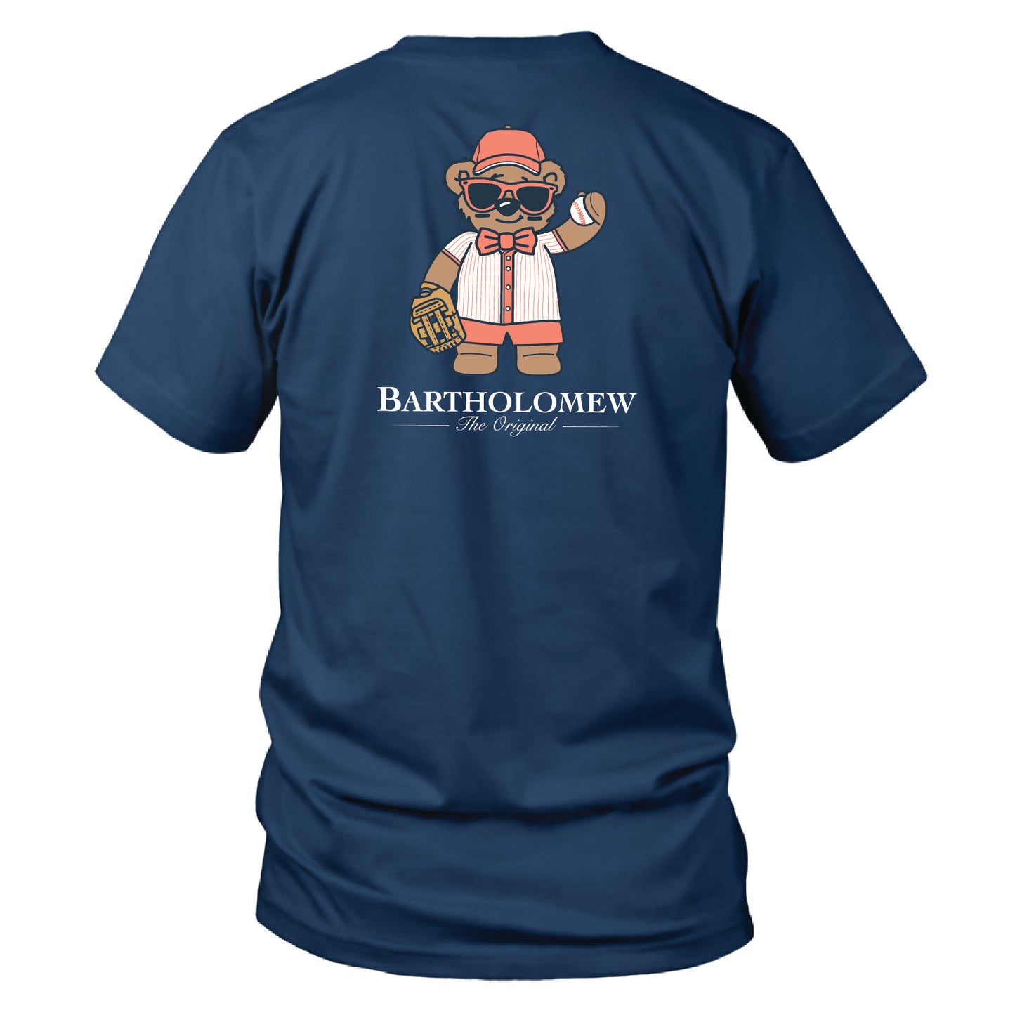 Toddler Short Sleeve Cotton Tee Shirt - Baseball Bart - Slate