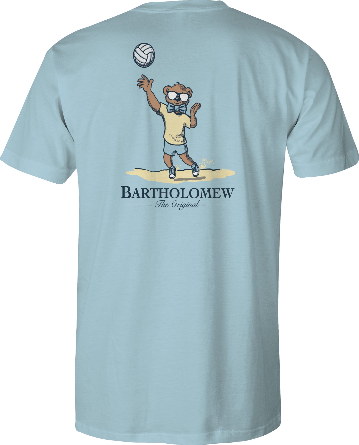 Toddler Short Sleeve Cotton Tee Shirt - Volley - Sky Blue