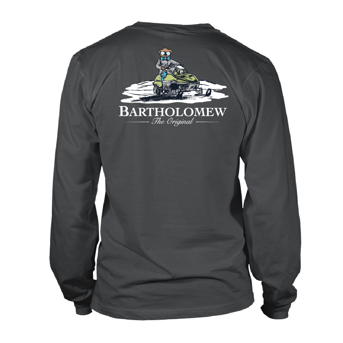Toddler Long Sleeve Tee Snowmobile - Pepper