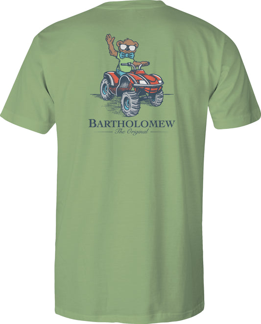 Toddler Short Sleeve  Cotton Tee Shirt - 4Wheelin - Bay