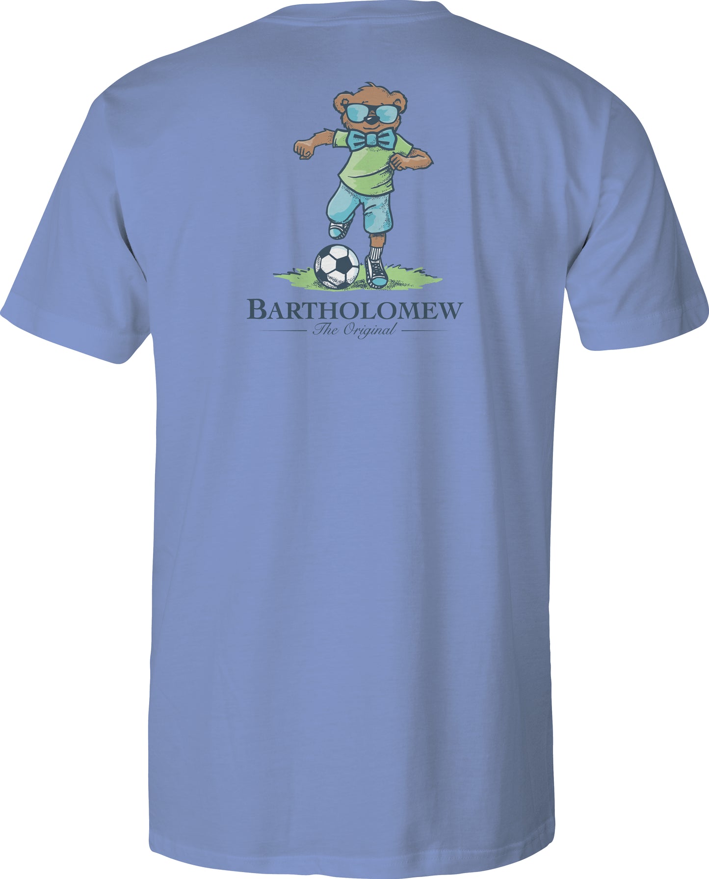 Toddler Short Sleeve Cotton Tee Shirt - Go for the Goal - Dusk