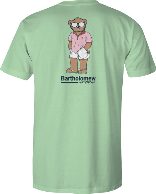 Youth Short Sleeve Cotton Tee Shirt - Sunday - Mint