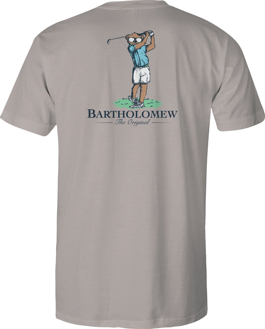 Toddler Short Sleeve Cotton Tee Shirt - Tee Time - Granite