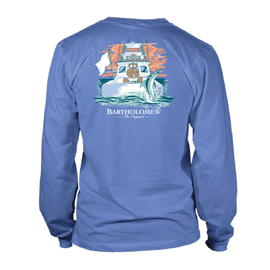 Youth & Toddler Long  Sleeve Tee Deep Sea Fishing - Dusk